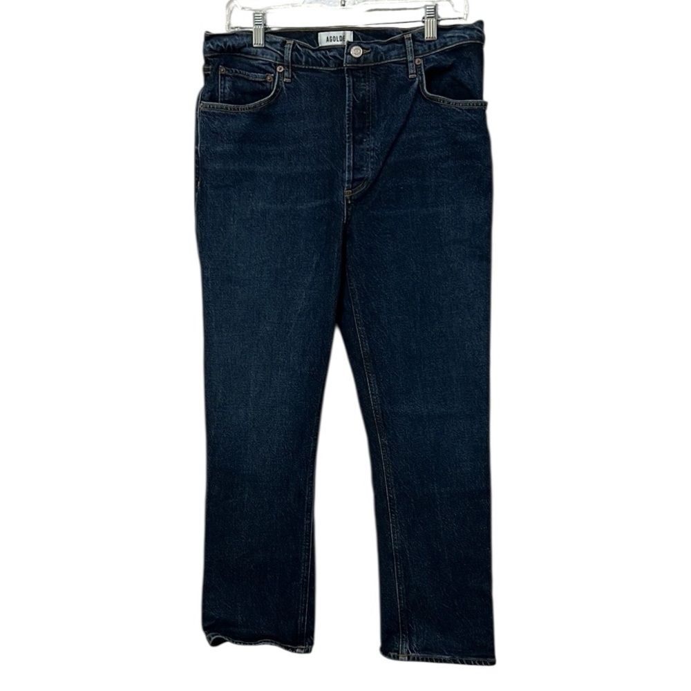 AGOLDE Riley Long Blue Denim Ankle
Jeans Size 31